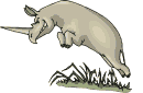 Gif animé rhinocéros saute
